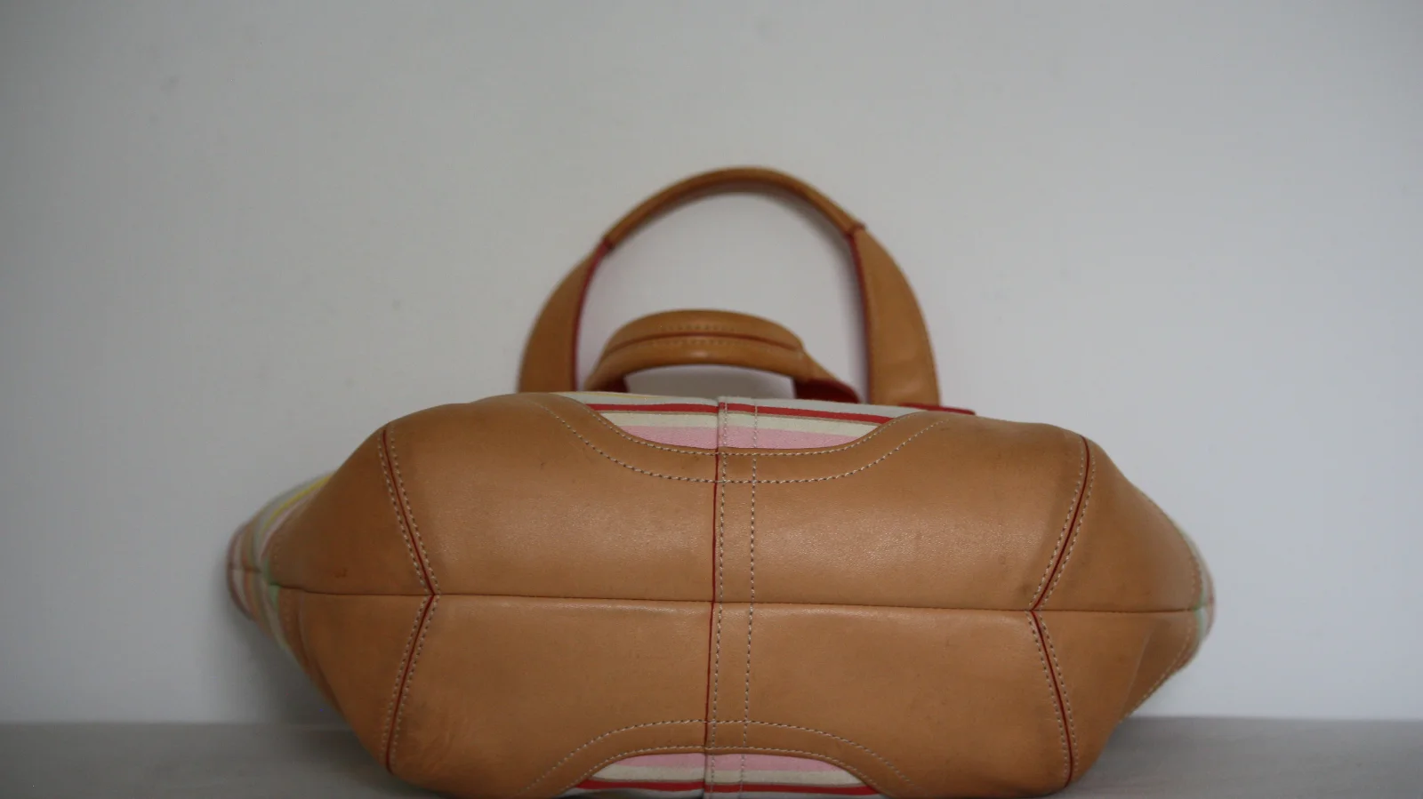 COACH SOHO TWIN STRIPE SMALL TOTE BAG