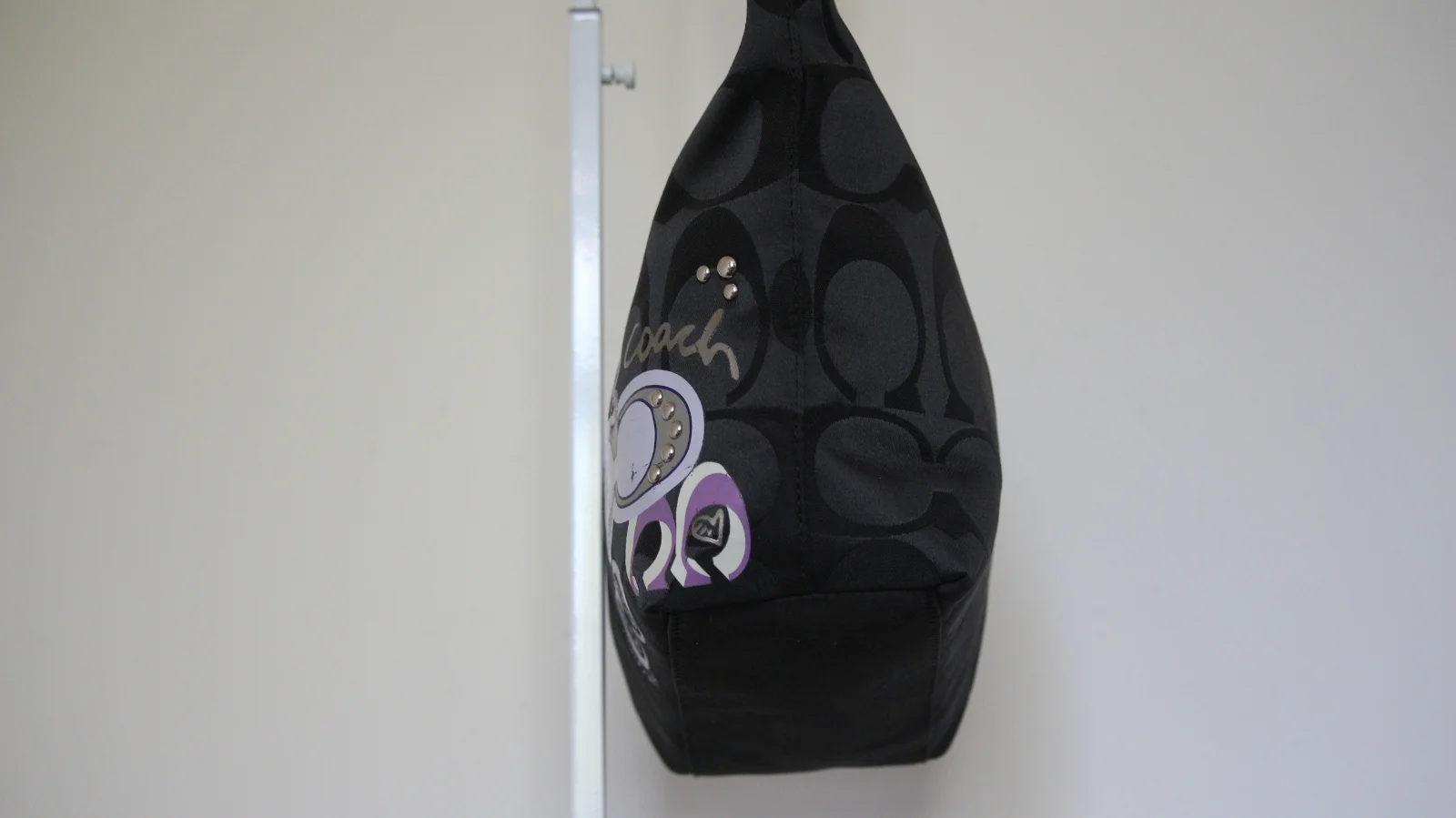COACH DAISY POP OPTIC GRAFFITI APPLIQUE TOTE