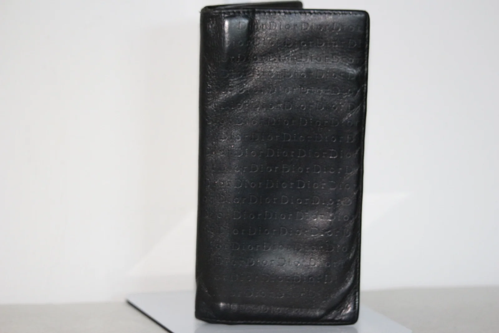CHRISTIAN DIOR LEATHER BI-FOLD MEN'S LONG WALLET