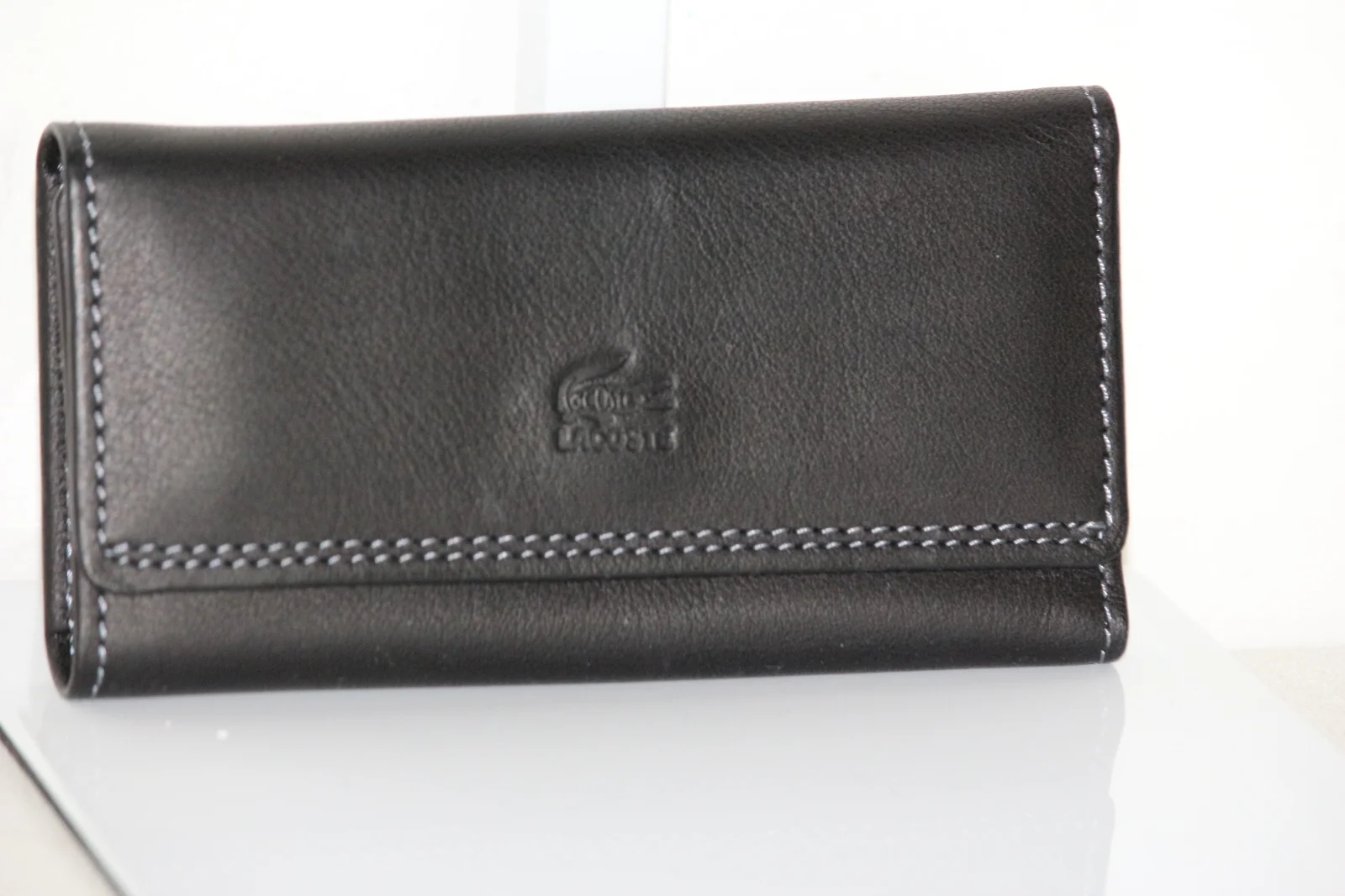 LACOSTE LEATHER KEY HOLDER