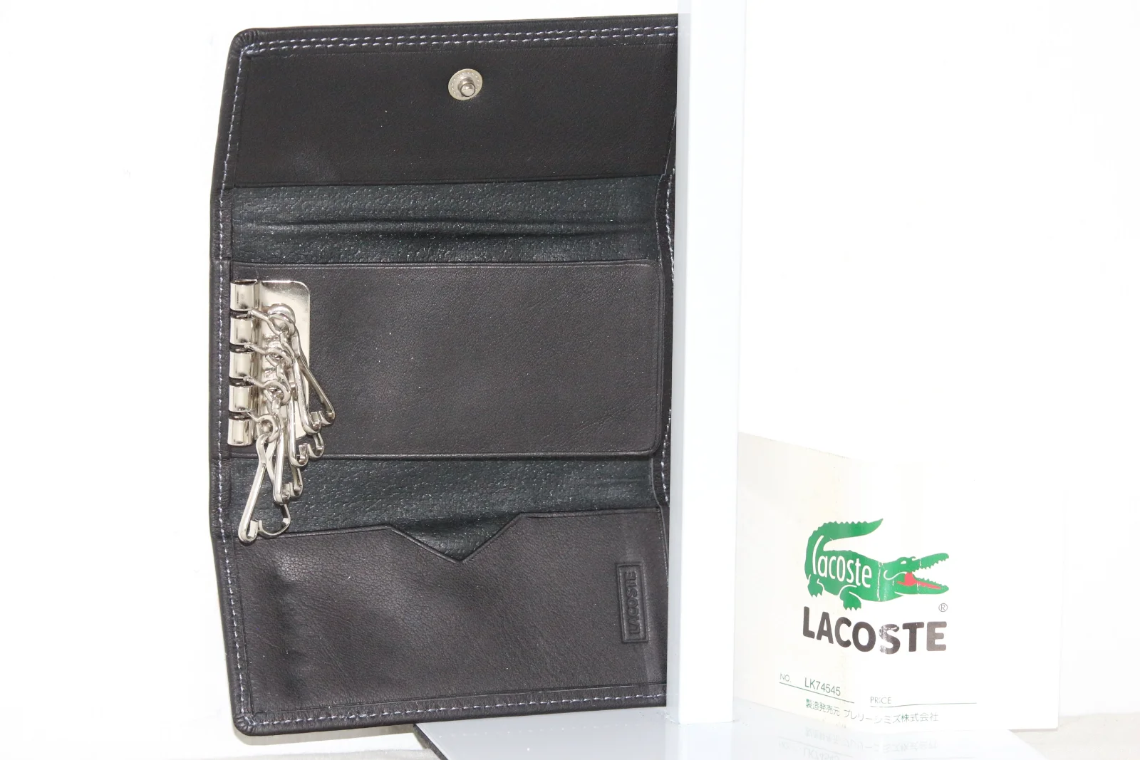 LACOSTE LEATHER KEY HOLDER