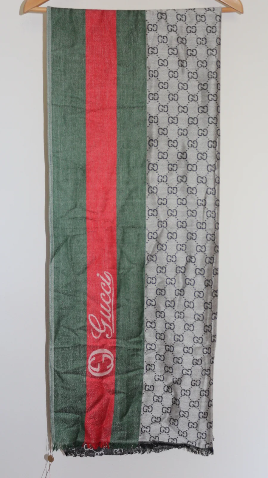 GUCCI GG MONOGRAM PASHMINA-STYLE SHAWL/SCARF