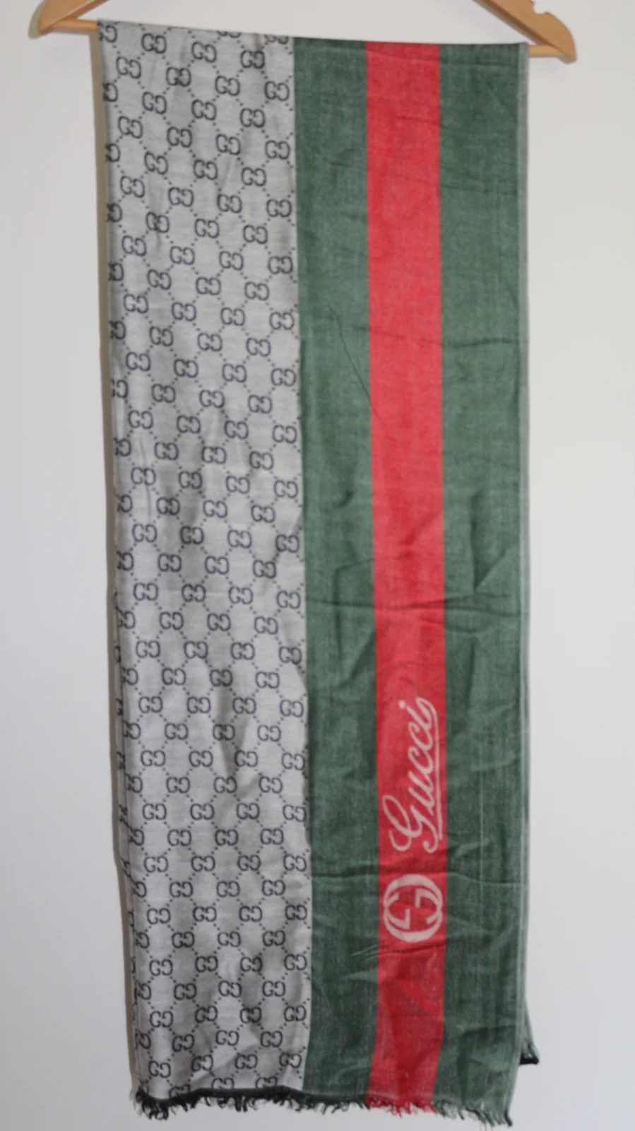 GUCCI GG MONOGRAM PASHMINA-STYLE SHAWL/SCARF