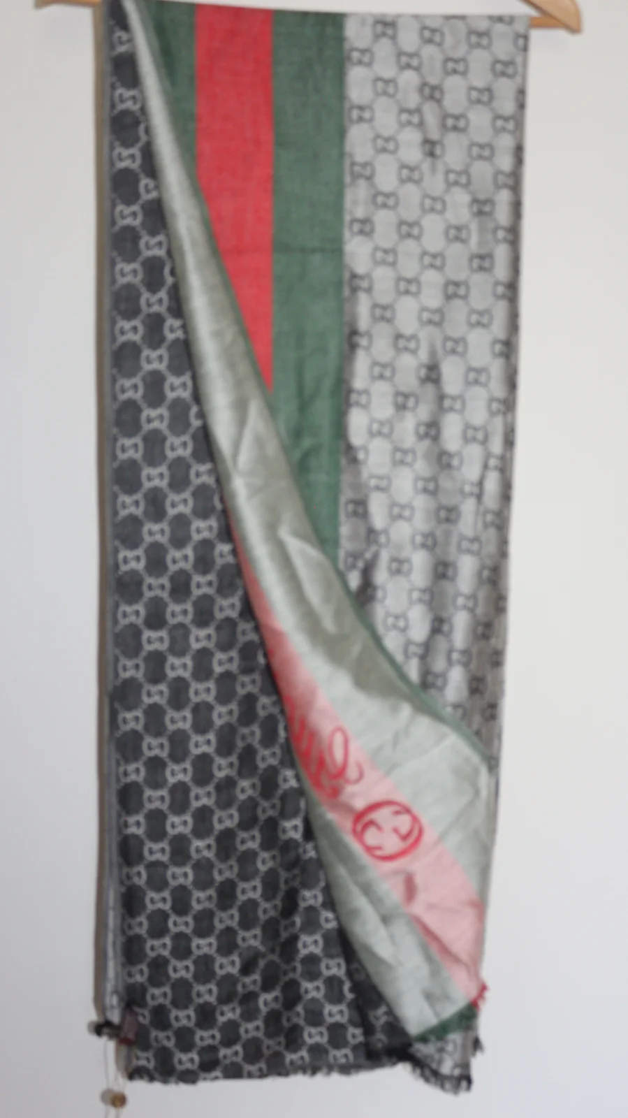 GUCCI GG MONOGRAM PASHMINA-STYLE SHAWL/SCARF