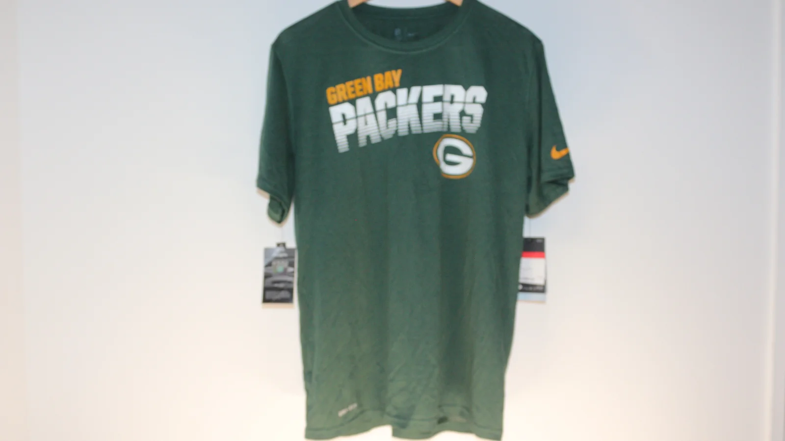 NIKE  DRI-FIT BAY PACKERS TEE GREEN T-SHIRT