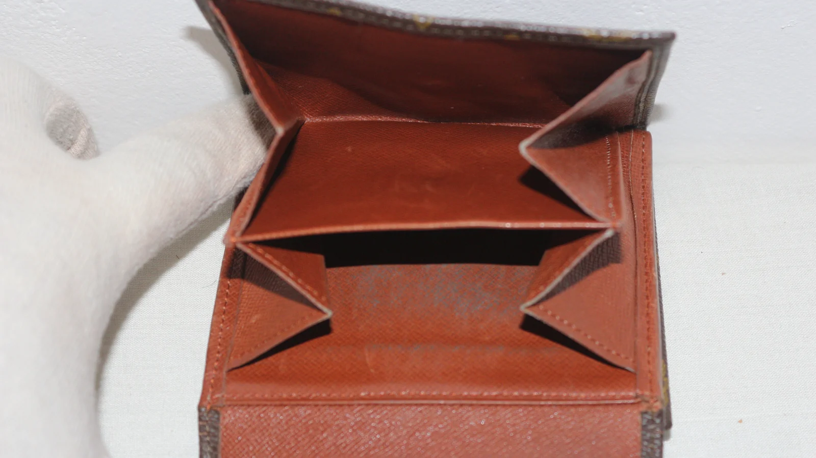 LOUIS VUITTON MONOGRAM PORTEFEIULLE ELISE CANVAS LEATHER TRI-FOLD WALLET