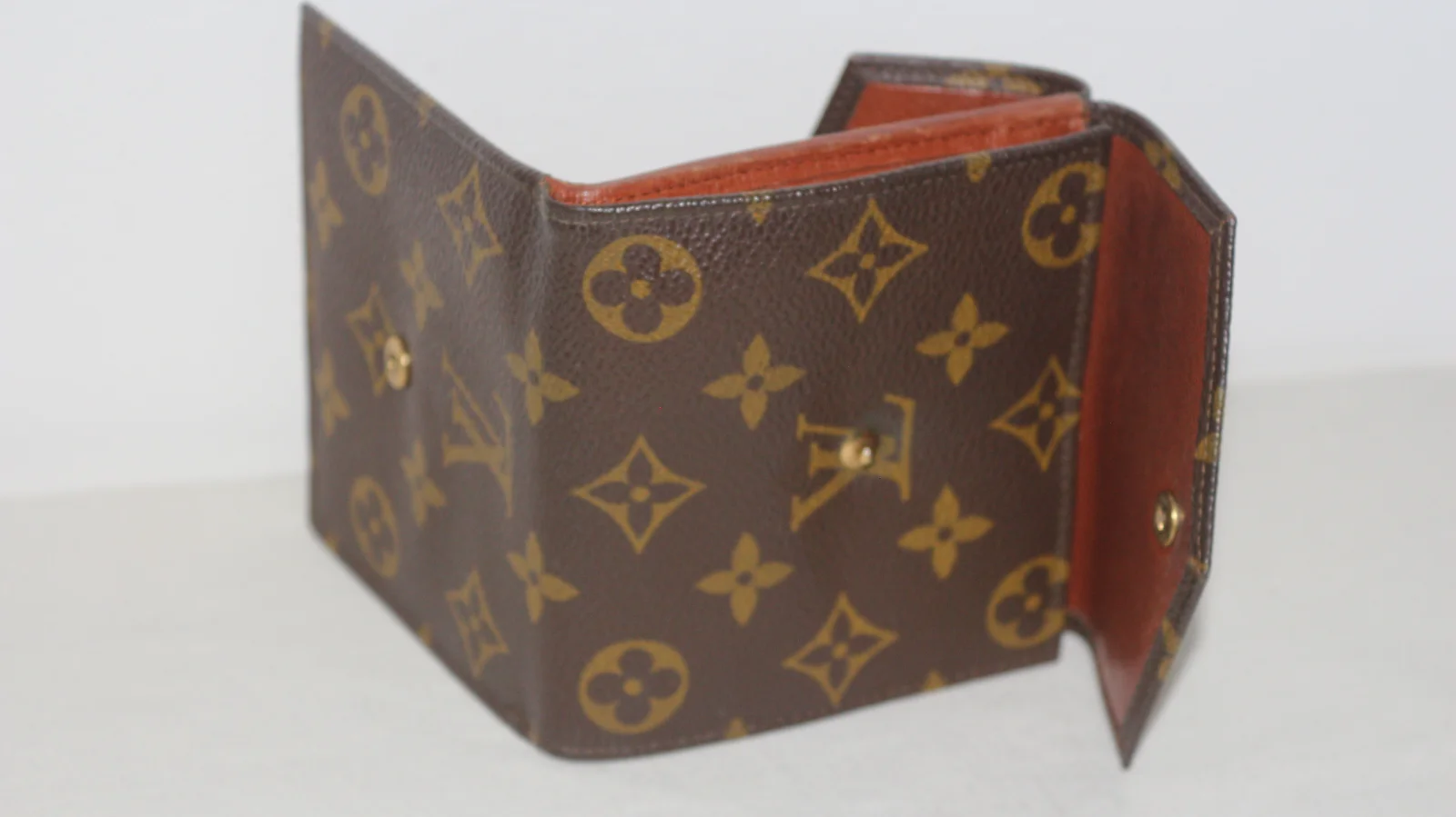 LOUIS VUITTON MONOGRAM PORTEFEIULLE ELISE CANVAS LEATHER TRI-FOLD WALLET