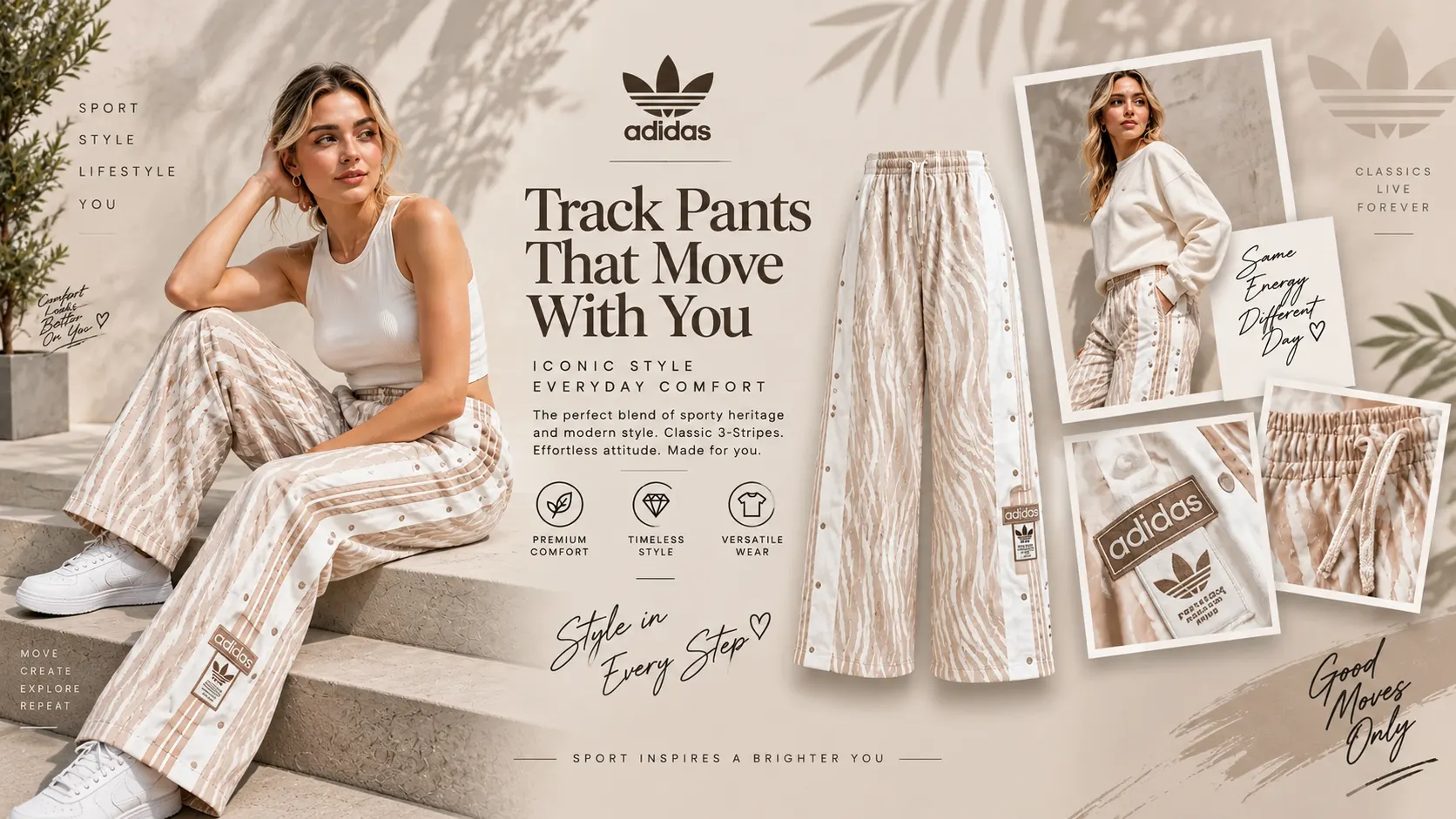 Adidas Track Pants — Iconic Style, Everyday Comfort