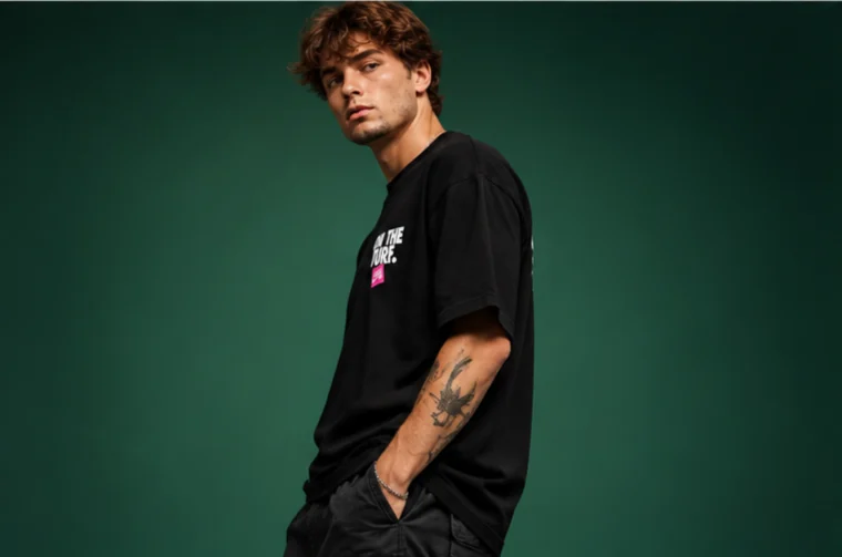 NIKE SB BORN X RAISED ON THE TURF TEE BLACK