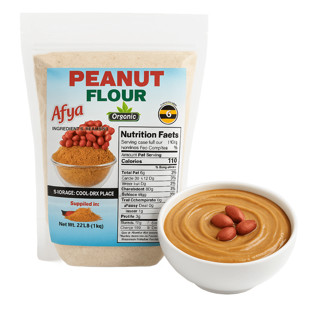 Afya Organic Peanut Flour (Uganda), 1 kg
