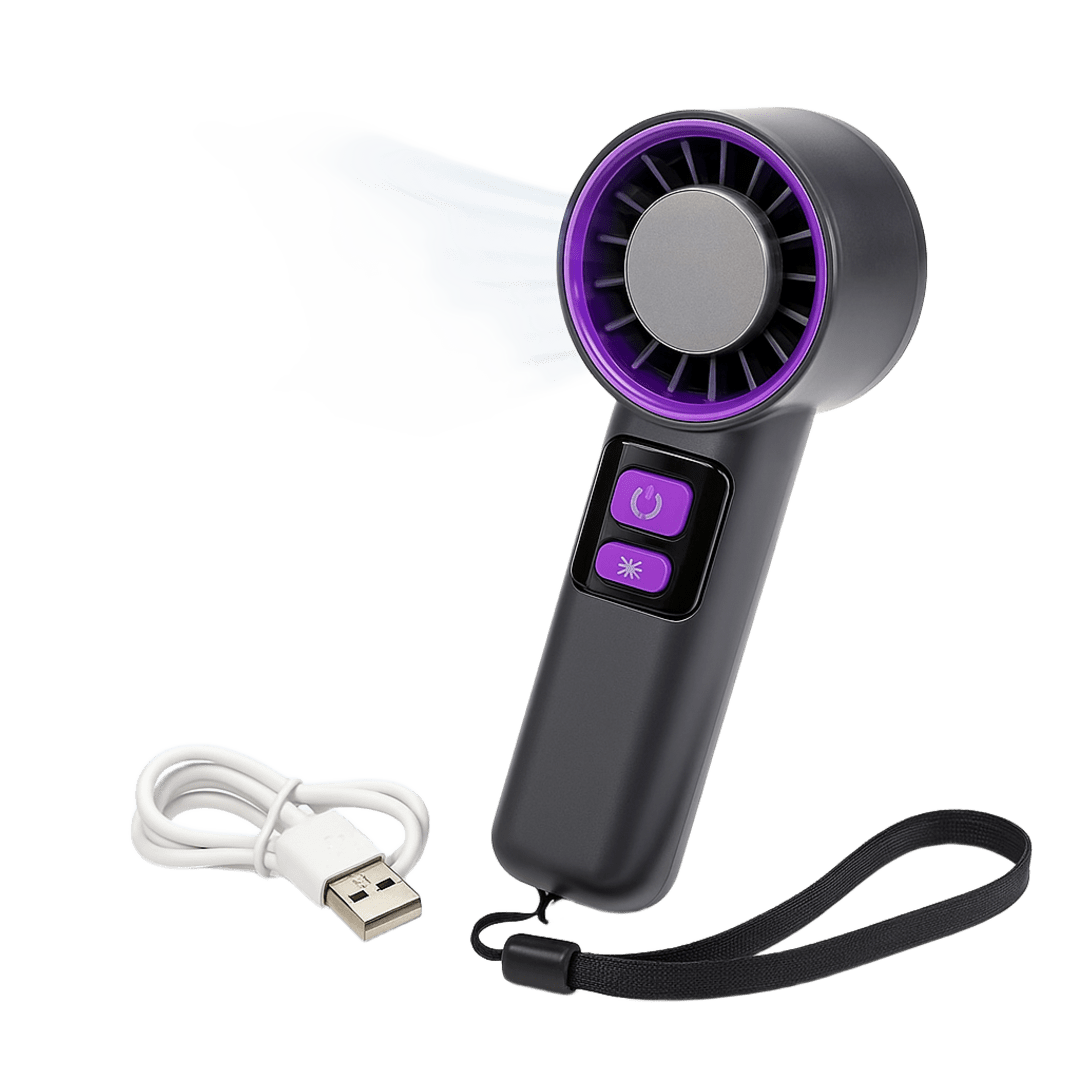 FSDIO F500 Handheld Turbo Fan – USB-C Rechargeable