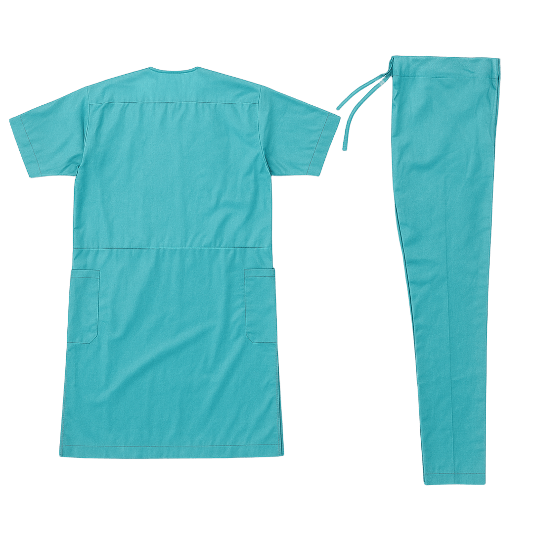 Men's West African 2-Piece Set – Turquoise with Embroidery