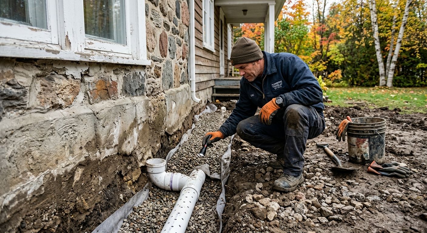 Drain de fondation neuf : budget et installation au Québec 2026