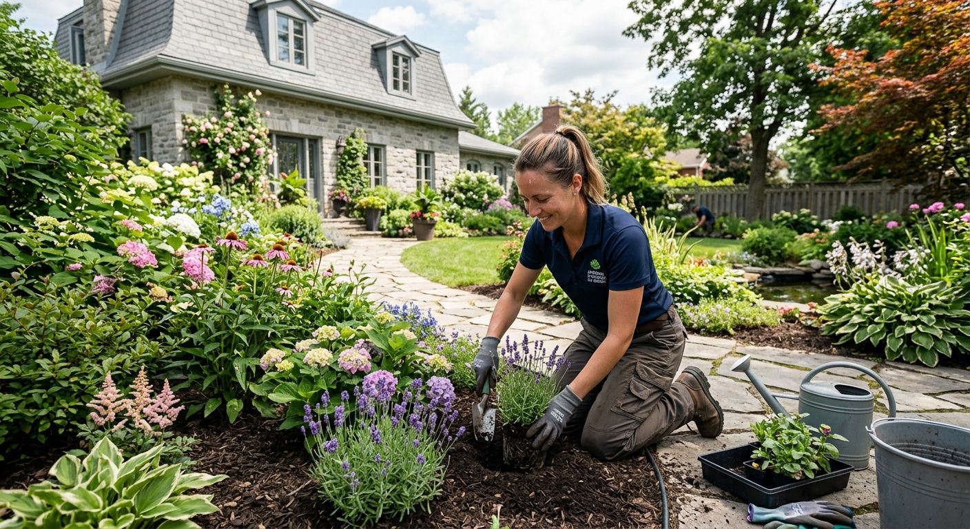 Aménagement paysager DIY vs entrepreneur : économies réelles au Québec