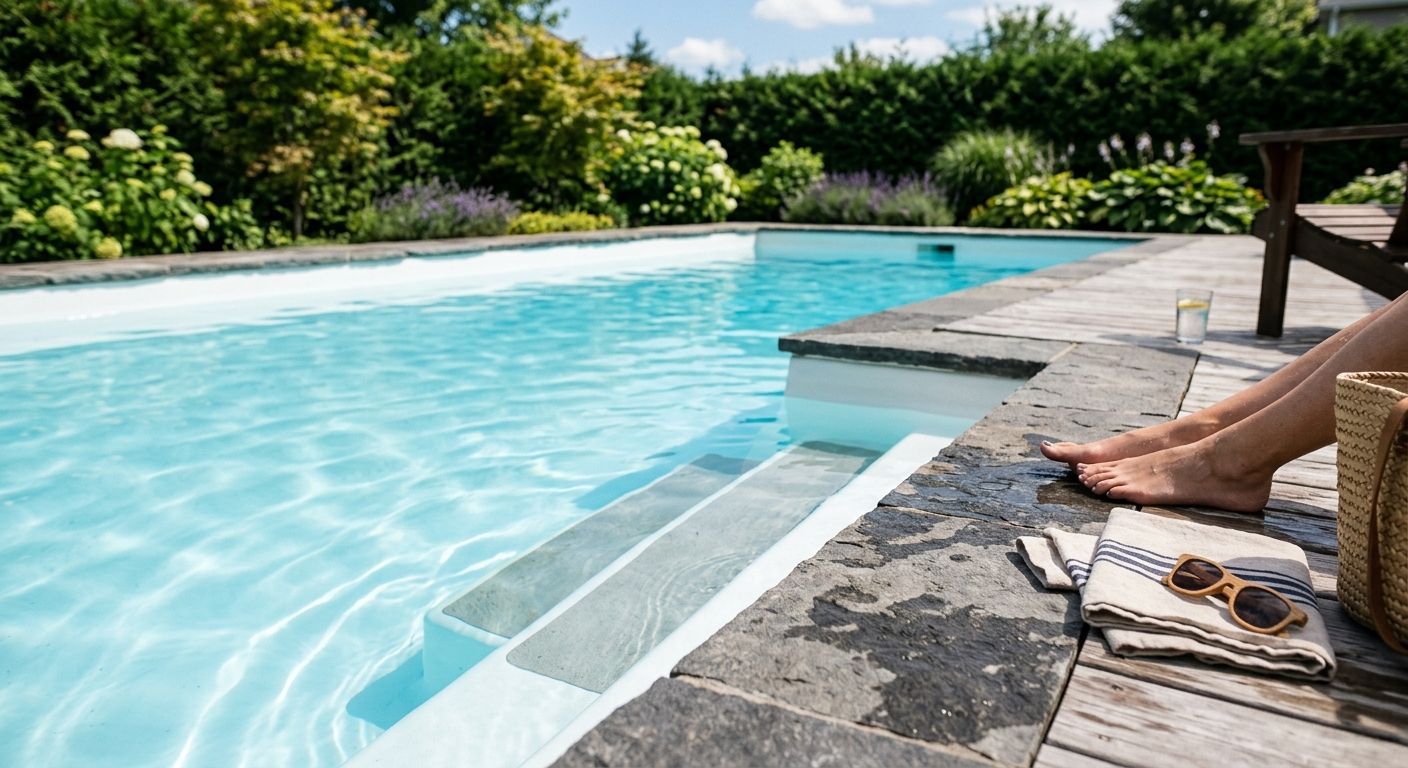 Aménagement piscine creusée : paysagement et décor autour en 2026 — photo 3