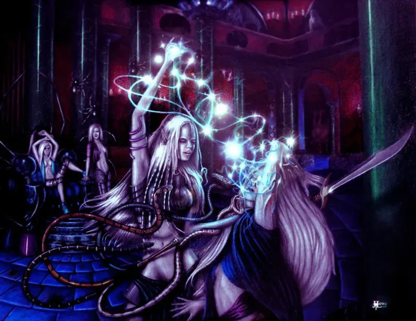 Image from https://www.deviantart.com/paledrow/art/Lolth-s-Yathran-drow-44833159