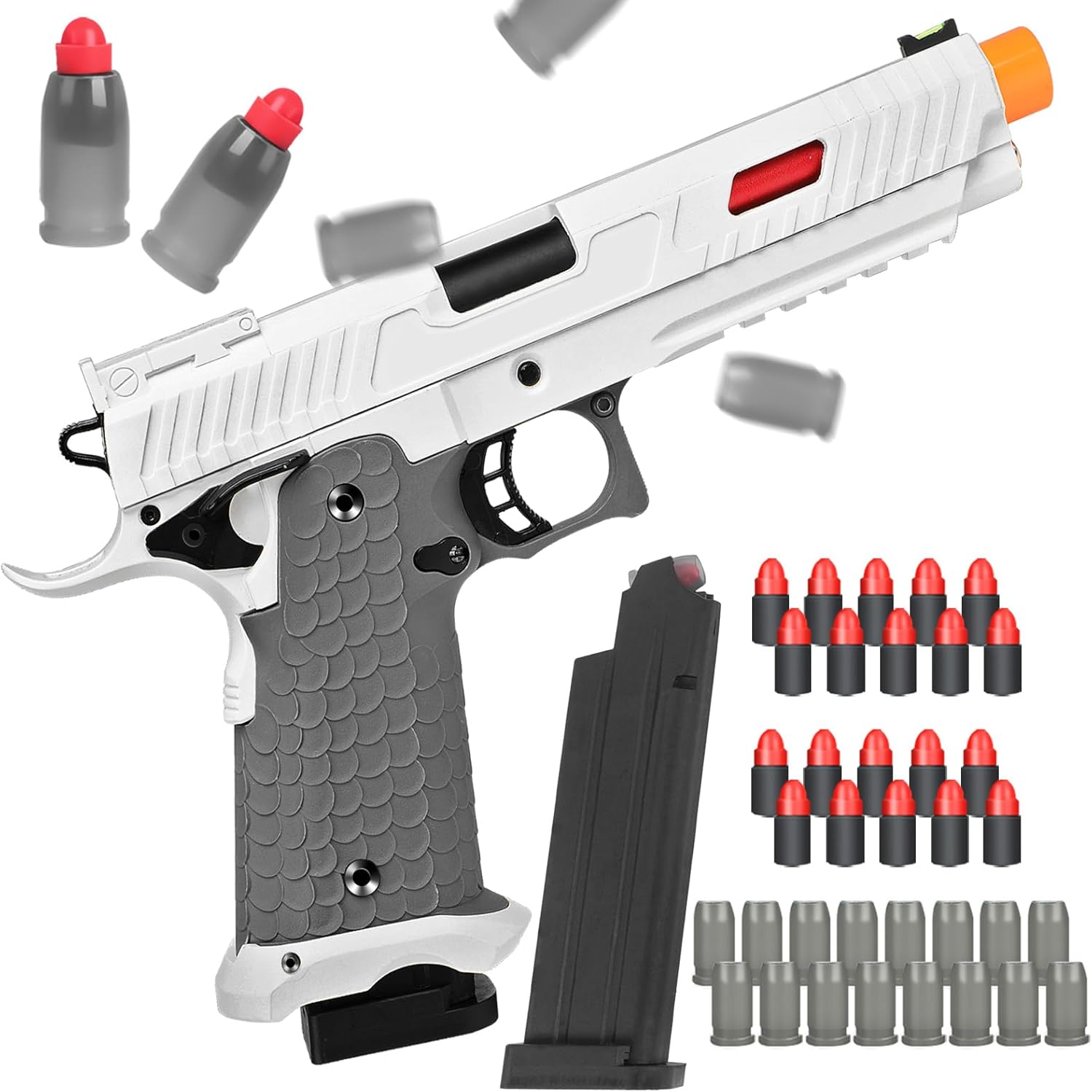 Shooting range gear: glasses, ear protection and pistol