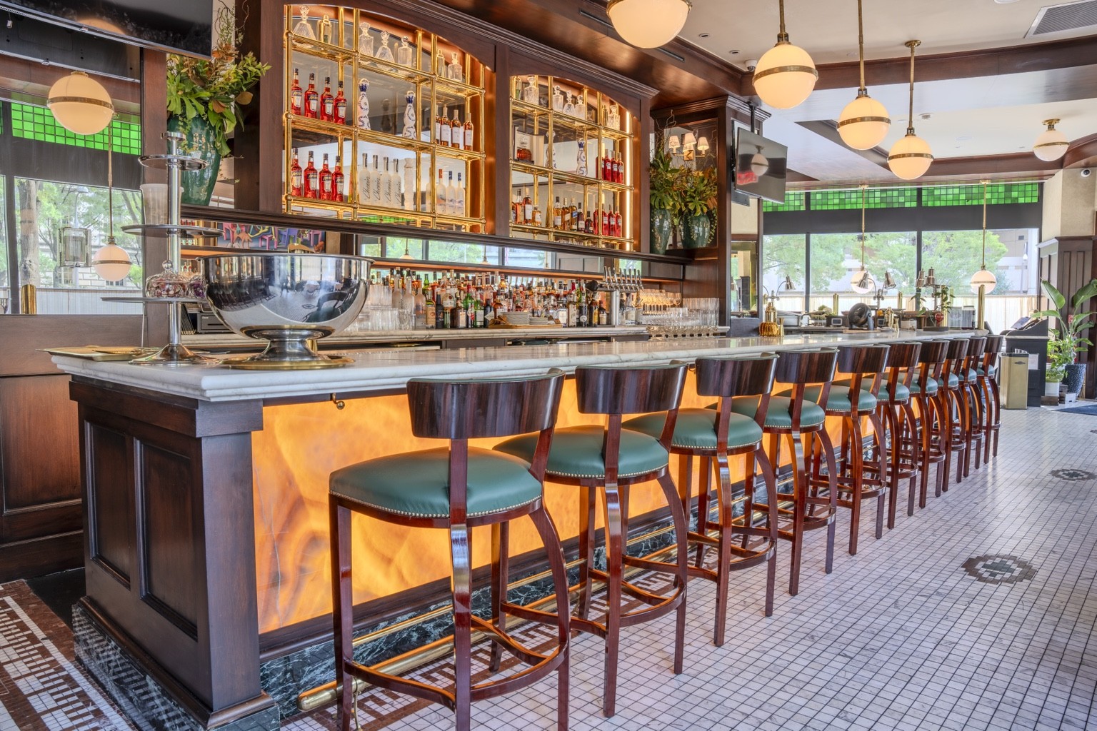 Bar photography at Cafe Fiorello Italian restaurant in Washington DC — hospitality and restaurant photographer