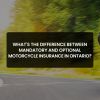 Mandatory and Optional Motorcycle Insurance in Ontario