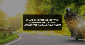 What's the difference between mandatory and optional motorcycle insurance in Ontario?