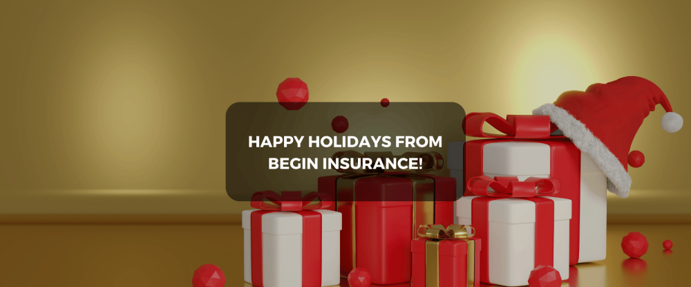 Happy Holidays from Begin Insurance!