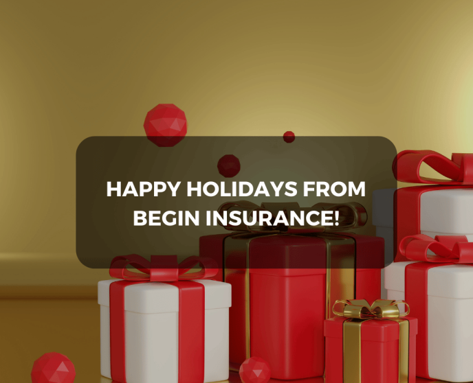 Happy Holidays from Begin Insurance!
