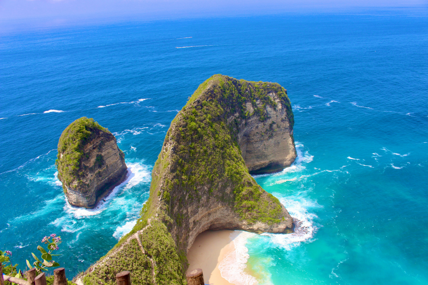 Bali and Nusa island coastal landscape