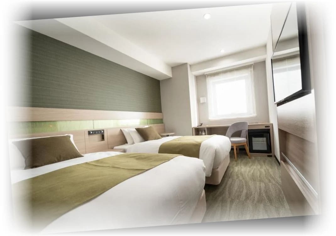 네스트_호텔_하카타_스테이션_스탠다드_트윈룸_(1인,_금연)_-_객실