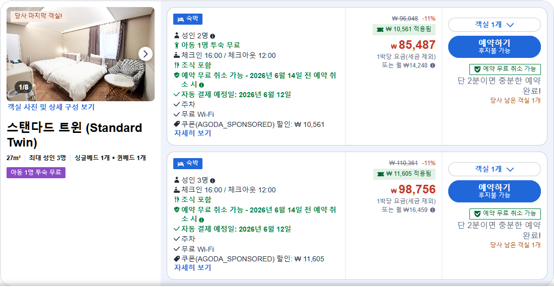 스탠다드 트윈 (Standard Twin)