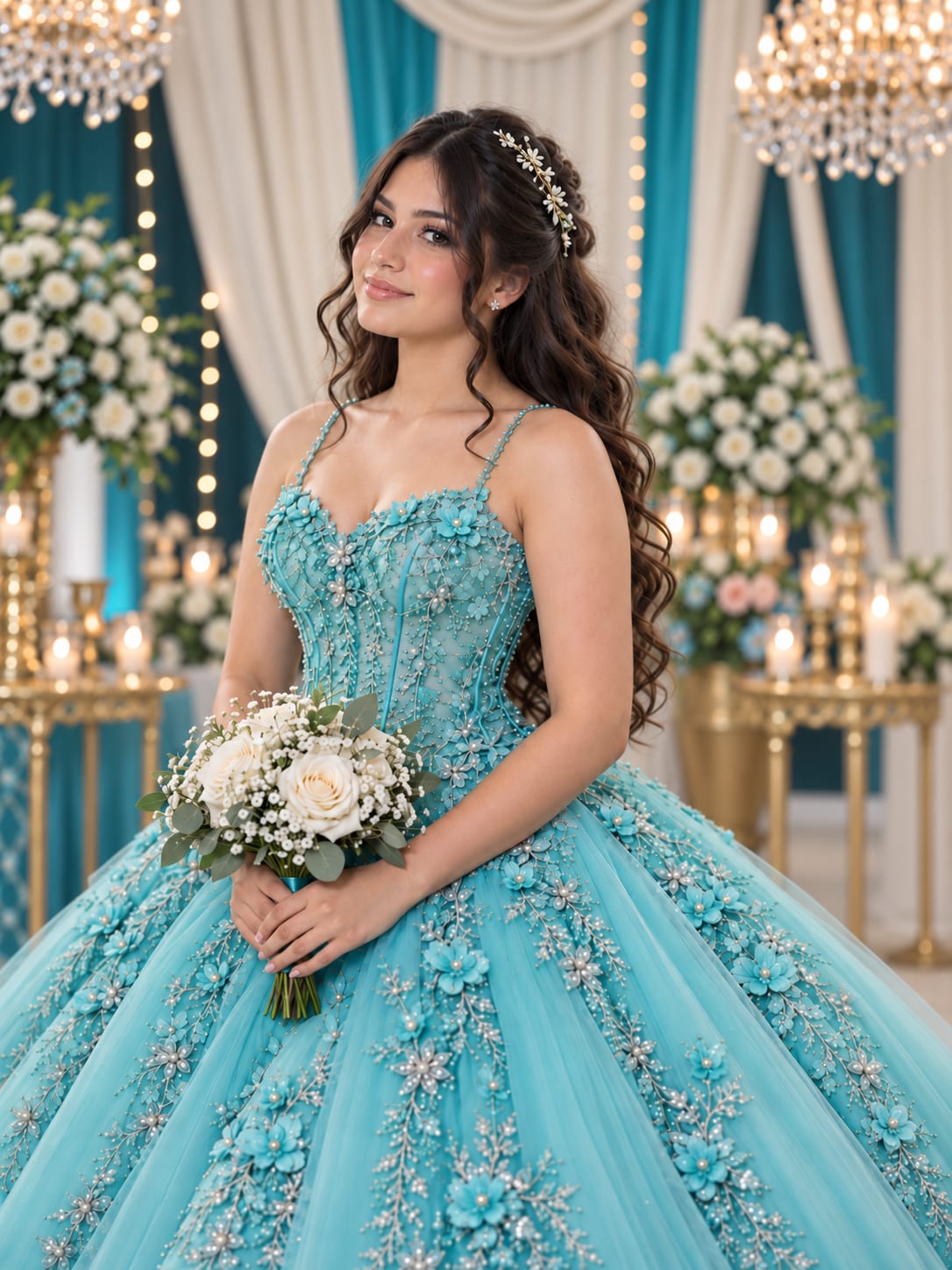 Conmigo: retrato editorial de quinceañera con iluminación, color y composición cuidados