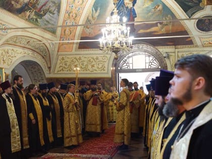 Второе обретение мощей святителя Иннокентия Иркутского. Всенощное бдение в Знаменском соборе