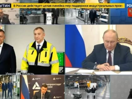 Путин ознакомился с новыми инвестиционными проектами в России