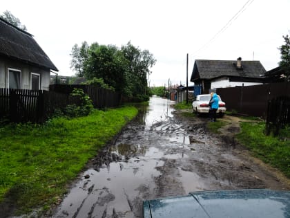 Подъем воды в реке Уда Нижнеудинск (фото)