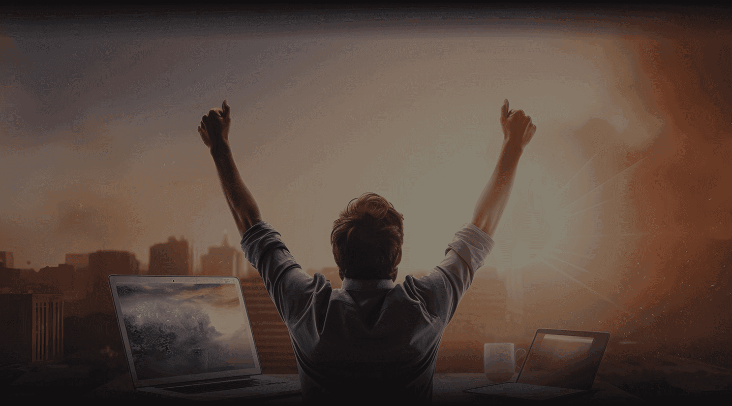 Digital transformation outcomes background — simpler workflows and predictable operations