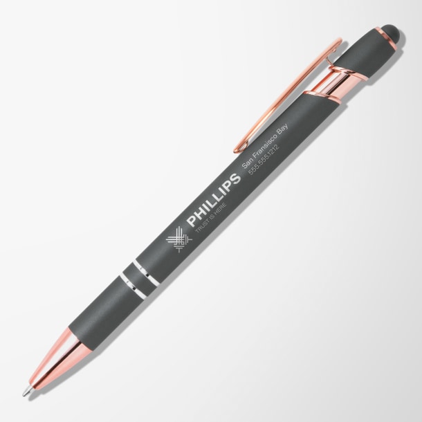 [QA]Mineral Alpha Soft Touch Pen with Rose Gold Trim - US locale