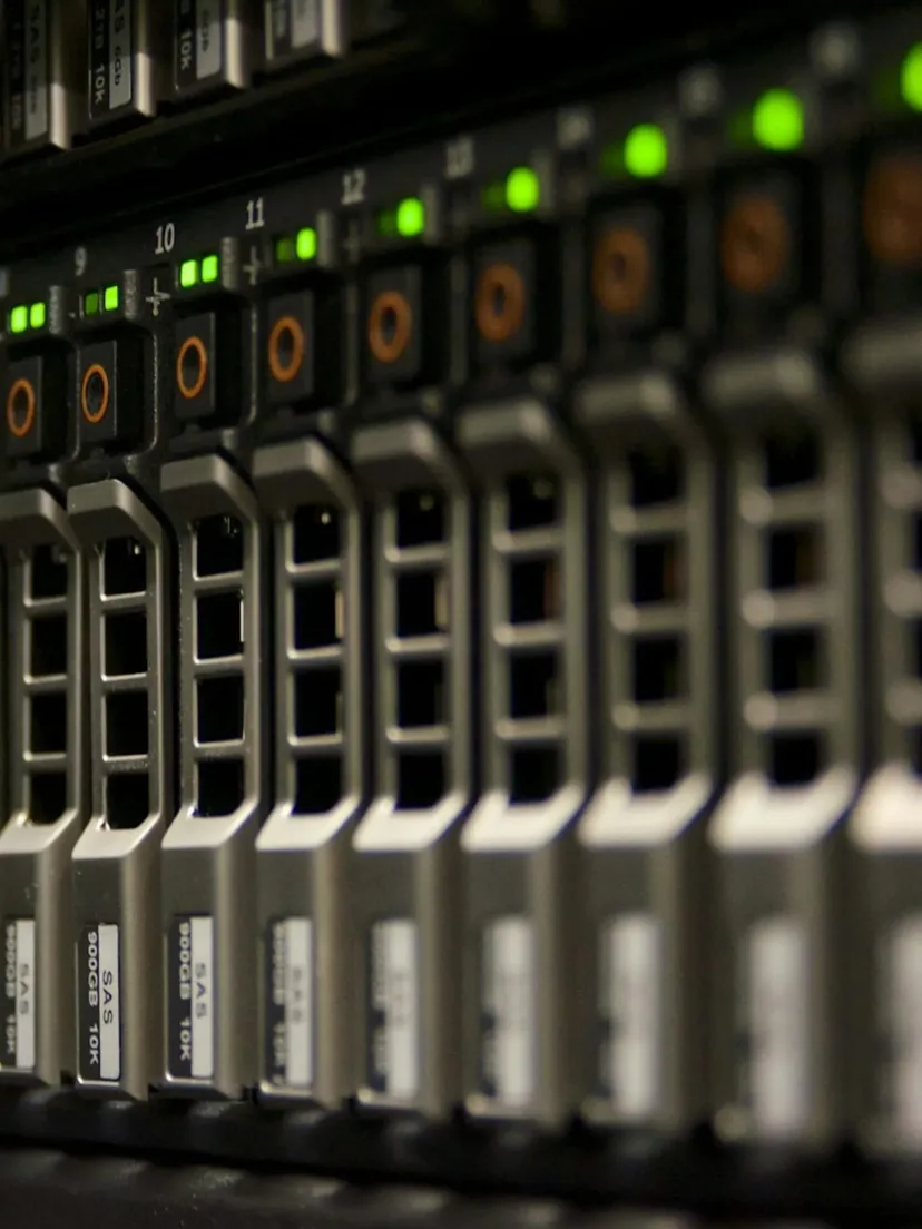 Server racks in a data centre