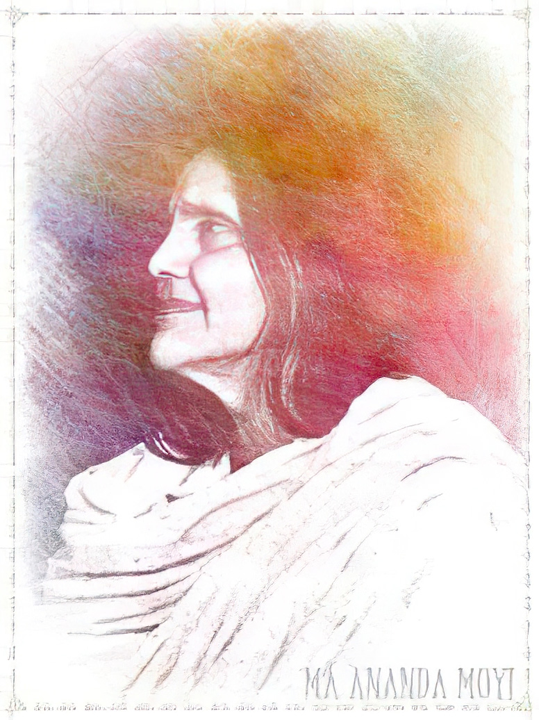 Portrait de Mâ Ânandamayî