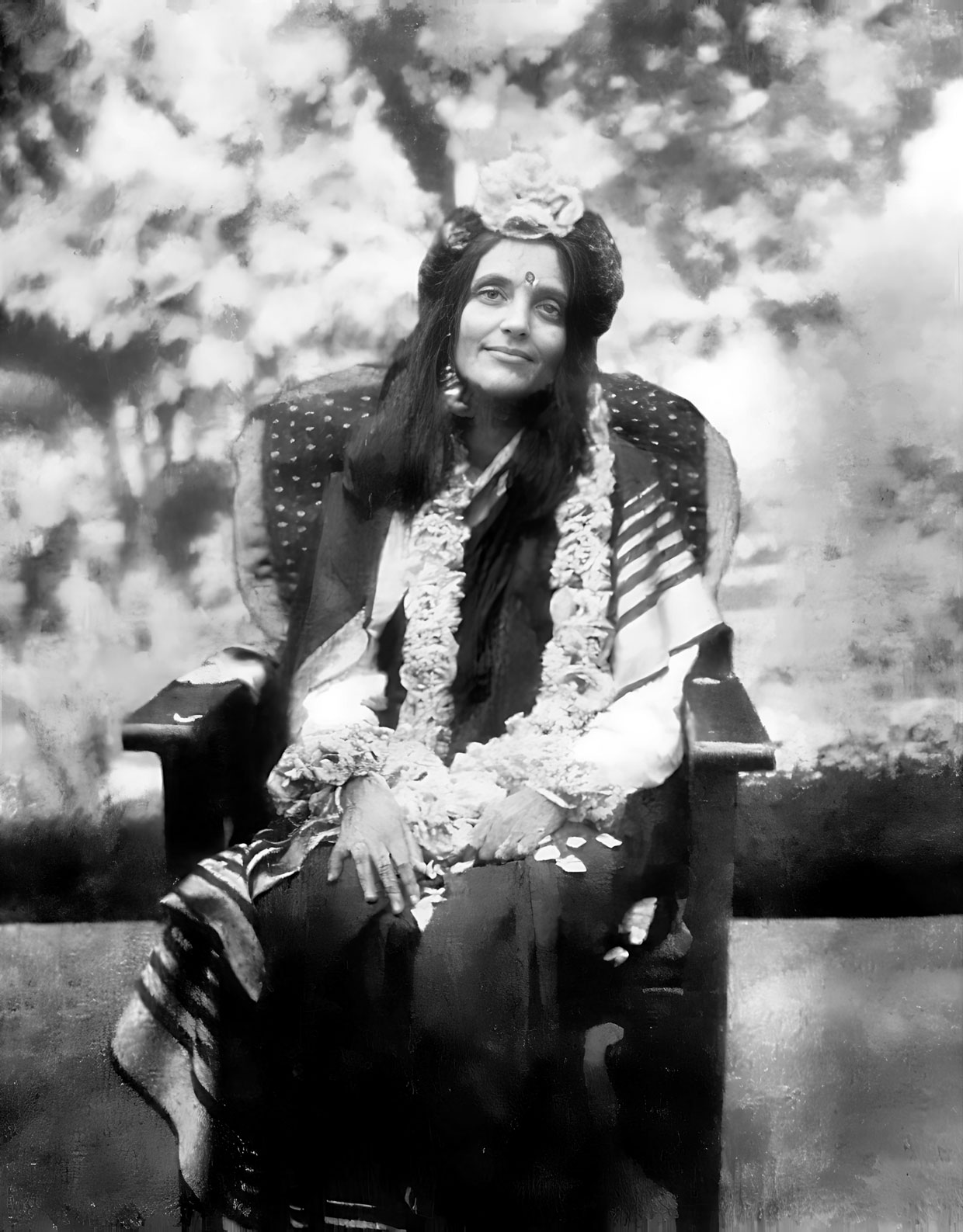 Photographie de Mâ Ânandamayî