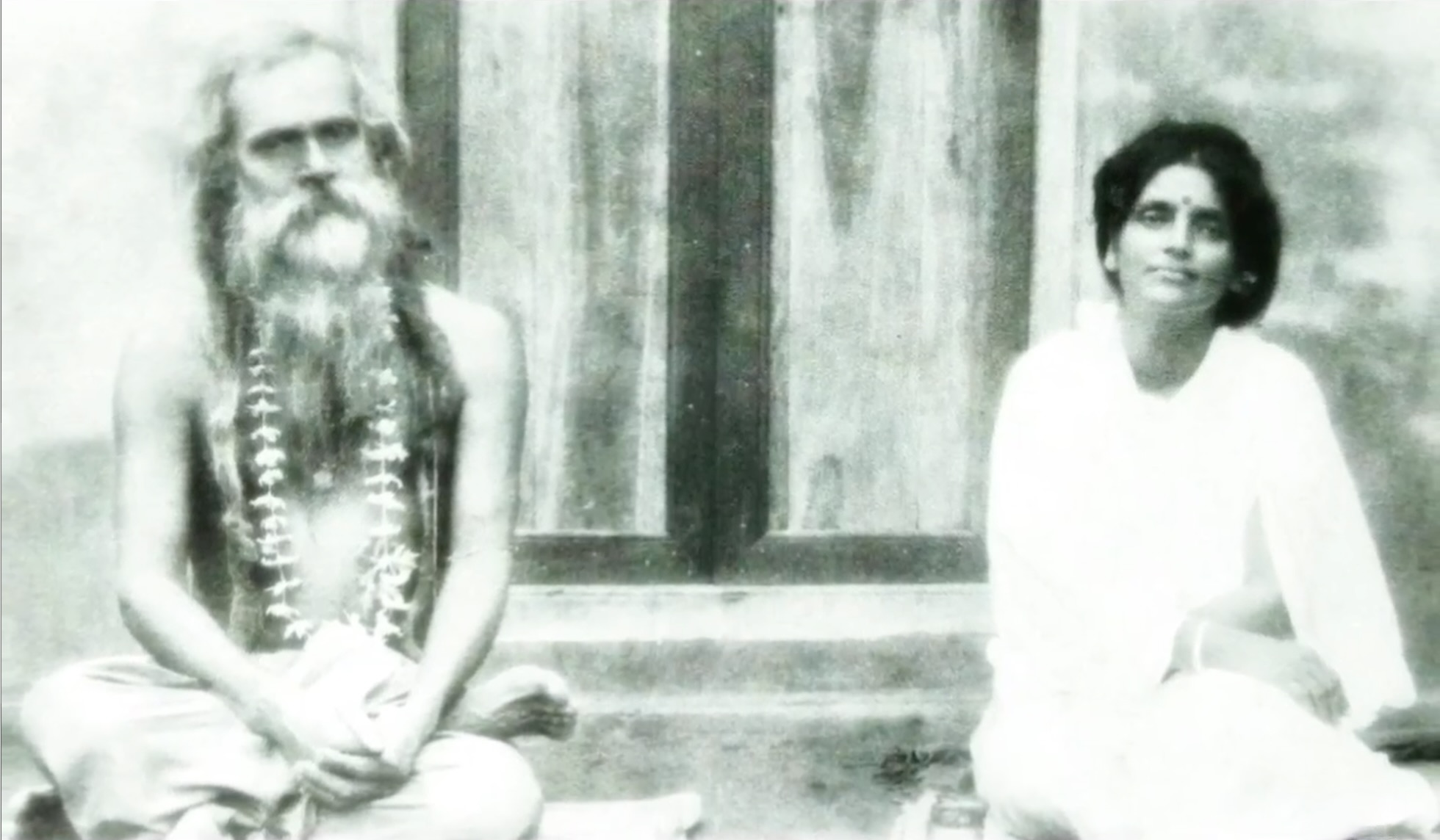 photographie de Mâ Ânandamayî avec Bholanath 
