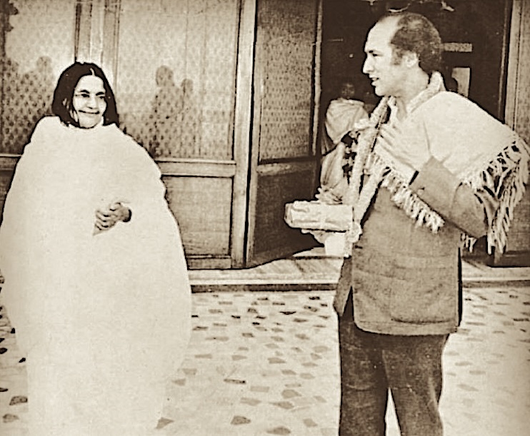 Mâ Ânandamayî et Pierre Elliott Trudeau