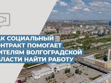 Как социальный контракт помогает жителям Волгоградской области найти работу