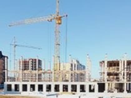 В строящейся школе по улице Шекснинской на 70 процентов завершено устройство монолитного железобетонного каркаса здания
