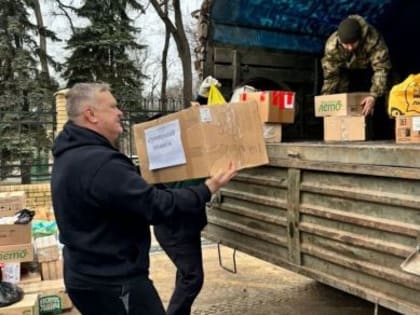 Сергей Берендеев доставил гуманитарный груз нашим бойцам в Луганск