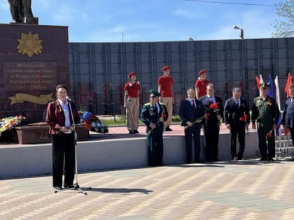 Тамара Головачева приняла участие в праздничном митинге, посвященном Великой Победе