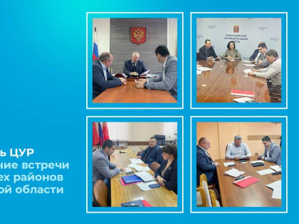 Руководитель ЦУР провел рабочие встречи с главами всех районов Волгоградской области