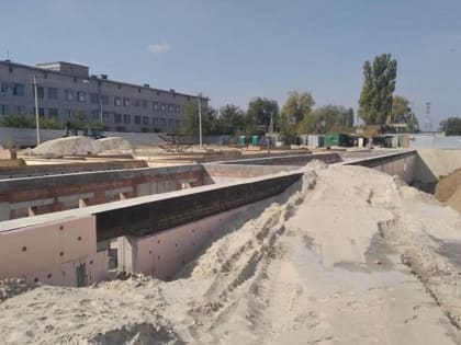 В Волгоградской области возводят новую пятиэтажную поликлинику