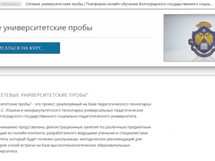 Участники проекта «Сетевые университетские пробы» приступили к прохождению онлайн-курса