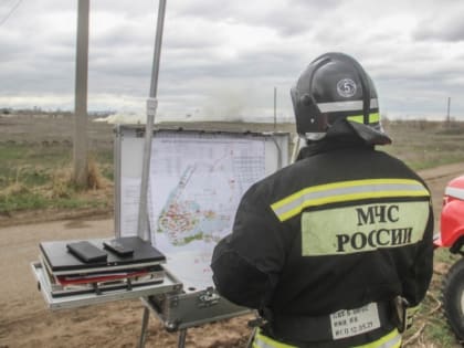 В Волжском проверили готовность полигона ТБО противостоять пожарам