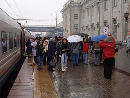 На туристическом поезде в Волгоград приехали 200 школьников из Ульяновска