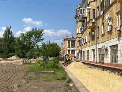 В Волгограде началось благоустройство бульвара по улице Дзержинского
